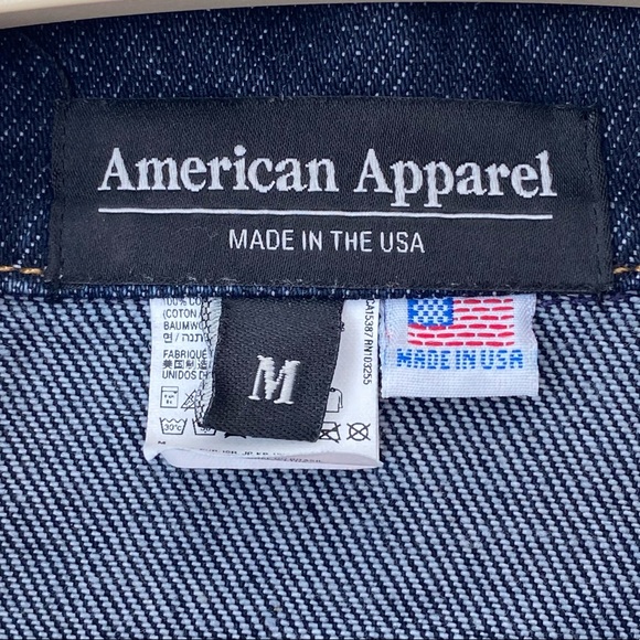 UNISEX • American Apparel Denim Jacket (Mens Medium) - Picture 2 of 4